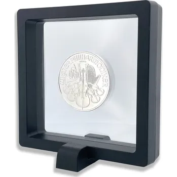 Rám na obraz Rámeček na minci 3D box 90 mm černá