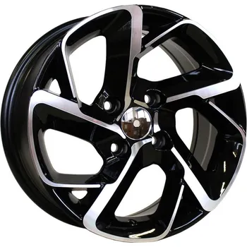 Alu kolo Alu kola Racing Line B5714, 15x6.5 4x108 ET25, černá + leštění