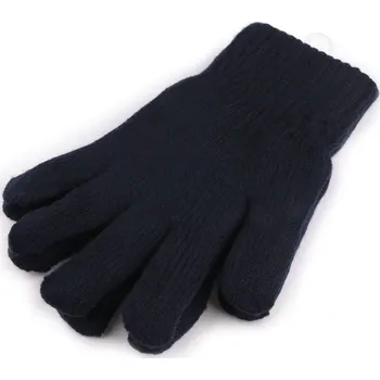 Rukavice Pánské pletené rukavice zateplené, barva 2 modrá tmavá