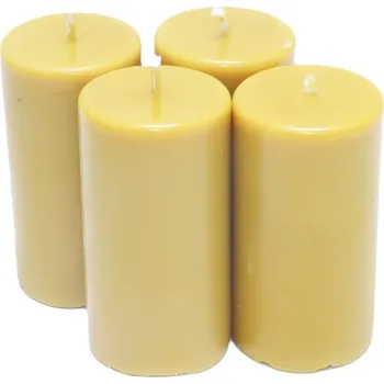 Svíčka Svíčky na Adventní věnec ze včelího vosku 4 kusy