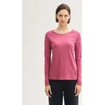 TOM TAILOR DÁMSKÉ RAGLÁNOVÉ TRIKO S DLOUHÝM RUKÁVEM -RŮŽOVÁ L