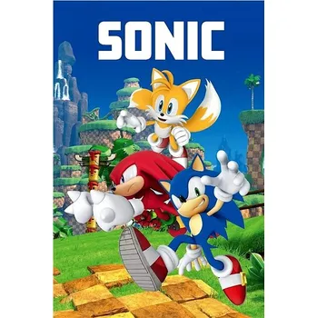 Dětská deka Jerry Fabrics Dětská fleecová deka Sonic 023 100 × 150 cm