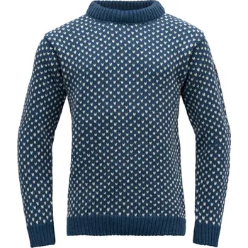 Pánská móda Unisex svetr Devold Nordsjo Wool navy L