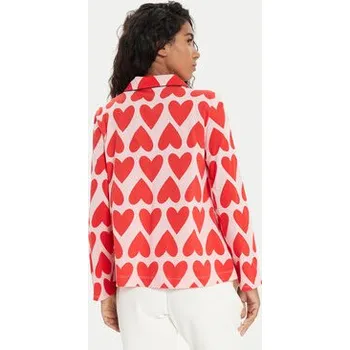 Dámské pyžamo United Colors Of Benetton Pyžamový top 3MR73M05V Červená Regular Fit L