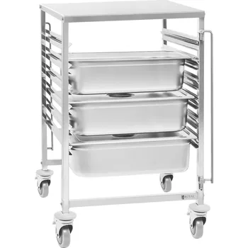 Servírovací stolek Royal Catering Vozíky na kontejnery GN RCTW 6 GN 2/1