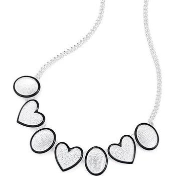 Náramek Intrigue Náhrdelník se srdíčky 60483