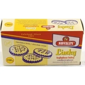 LIMKY DIETNÍ sušenek vanilkovou bezlepkové, plněné 150 g