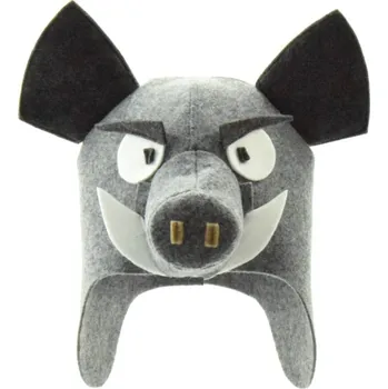 WILD COLLECTION Saunová čepice Kanec, 3D tvar,polyester filc Velikost: L (59-60)