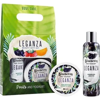 Kosmetická sada Leganza Borůvkový set 400 ml
