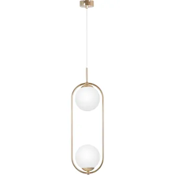 Kaja Ritus závěsné svítidlo 2x10 W bílá-zlatá K-5392