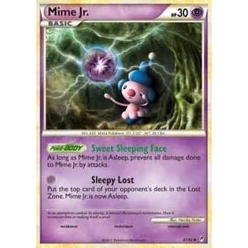 Karetní hra Pokémon CL 047/095 Mime Jr. - Call of Legends Stav: Good, Verze: REVERSE HOLO