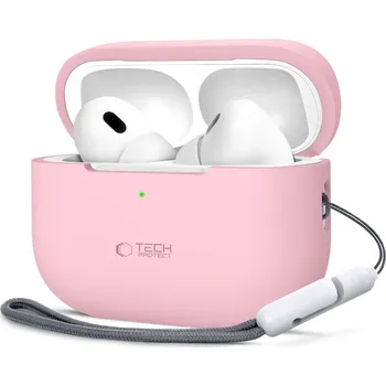 Příslušenství pro sluchátka POUZDRO TECH-PROTECT SILICONE APPLE AIRPODS PRO 1 / 2 DUSTY PINK