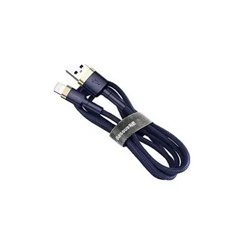Počítačové příslušenství Baseus Cafule nabíjecí/datový kabel USB na Lightning 2,4A 1m, zlatá-modrá