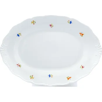 Thun Rulak Zettlitz Ovál, 32 cm, Ophelia, házenka, porcelán Thun RZ