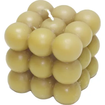 Svíčka Svíčka ze včelího vosku kuličky v kostce