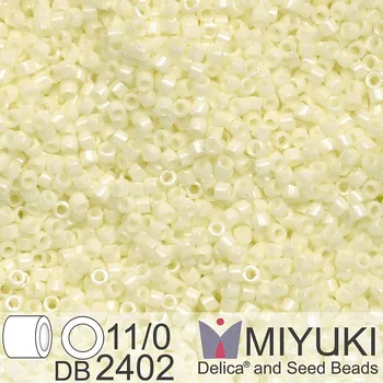 Korálek Korálky Miyuki Delica 11/0. Barva Light Buttercream Ceylon DB2402. Balení 5g