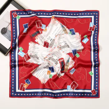 Šátek Hedvábný šátek Pozdravy z cest 70x70 cm v dárkovém balení, HEDVÁBNÝ SVĚT