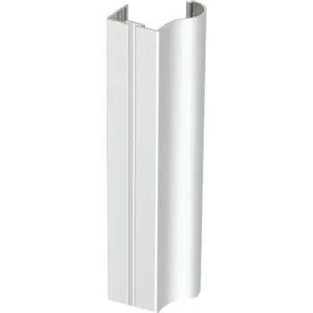 Nábytkové kování LAGUNA Úchytový profil OMEGA-R BRUSH bílá matná