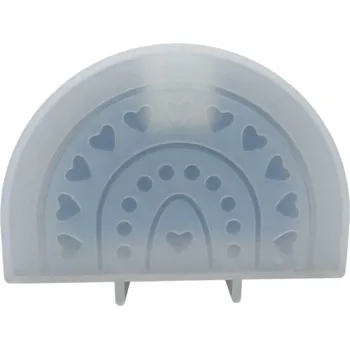 Forma na odlévání Creatissimo - silikonová forma na svícen s motivem duhy