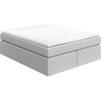 Postel Maison de Rêve Šedo-béžová čalouněná postel boxspring CHESTNUT 180 x 200 cm