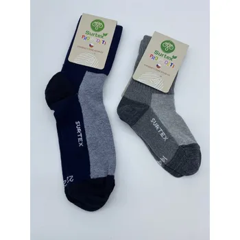 Pánské ponožky Surtex dětské ponožky LÉTO 70% merino šedé Velikost EU: 24-26