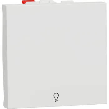 vypínač SCHNEIDER ELECTRIC Tlačítko řazení 1/0 světlo, 2M, Bílé NU320618L