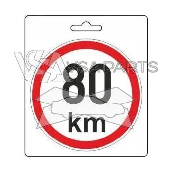 Samolepicí dekorace na vozidlo COMPASS Samolepka omezená rychlost 80km/h