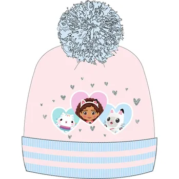 Čepice Gábinin kouzelný domek - licence 5239053 Růžová velikost 52