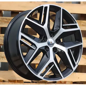 Disk Alu kola Racing Line B1109, 19x8 5x112 ET45, černá + leštění vhodné pro Seat Ateca
