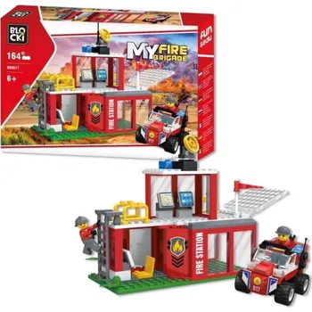 ostatní stavebnice Stavebnice Blocki KB0817 My Fire Brigade, 164 dílků