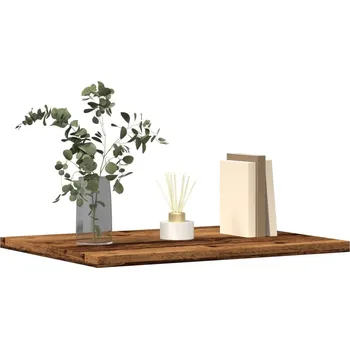 police Přídavné police 4 ks old wood 40 x 30 x 1,5 cm kompozitní dřevo Hnědá 856293