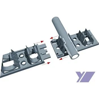 kabelová chránička Montážní lišta skládací 40x200mm - 5ks