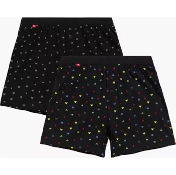 Boxerky Sada 2 pánských trenýrek Atlantic 2MBX-055 A'2 S-2XL Velikost: S, Barva: Černá