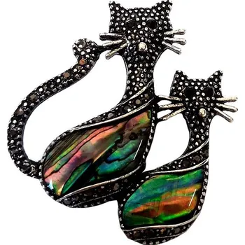 Náramek Coolkousky Špendlík s perletí dvě kočky