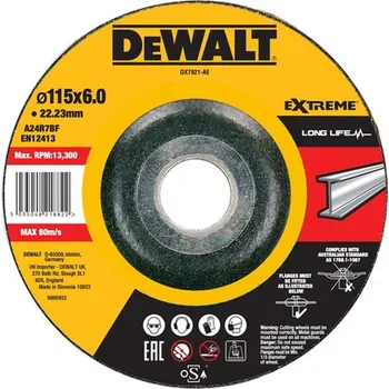 Brusný kotouč DeWALT DX7921 Brusný kotouč na kov 115x22,2 mm, vypouklý free_store_pickup