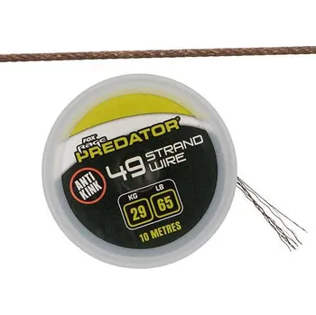 Ocelové Lanko Rage Predator 49-Strand Coated Steel Wire 10m 40lb/18kg