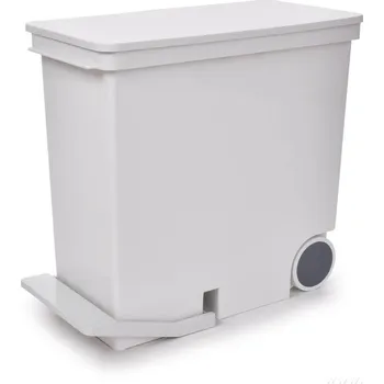 Odpadkový koš GENIUS | 26 L | nášlapný dvoukomorový koš na tříděný odpad s víkem