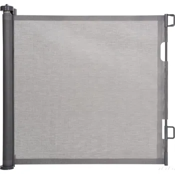 Dětská zábrana SECURITY Roletová zatahovací bezpečnostní zábrana pro děti a domácí mazlíčky šedá