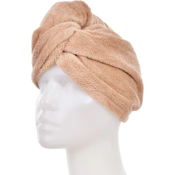 SPA | XL turban na sušení vlasů | exkluzivní LAGOON mikrovlákno | antistatický | proti lámání | hnědý