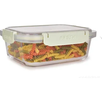 Dóza na potraviny CVAK&CVAK | Skleněná dóza na potraviny 1000 ml zelinkavá