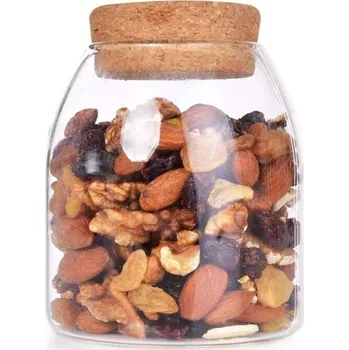 Dóza na potraviny BOROSIL | 500 ml | skleněná dóza s korkovým víkem