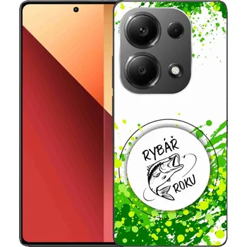 Pouzdro na mobilní telefon Gelový kryt mmCase na Xiaomi Redmi Note 13 Pro 4G/Poco M6 Pro - rybář roku bílé pozadí