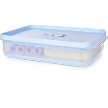 Dóza na potraviny HERMETIC FRESH | dóza na potraviny s odkapávací mřížkou a silikonovým těsněním | 800 ml