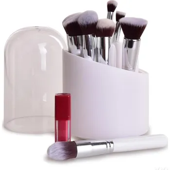 Úložný box BEAUTY | Otočný organizér s průhledným víkem | 7 přihrádek | 23,5 cm