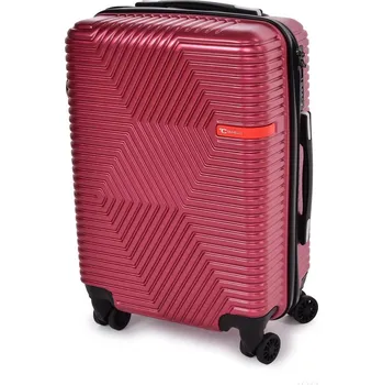 FC TRAVELLER | palubní kufr 55 cm do letadla | 4 kolečka 360°, TSA zámek & výsuvná rukojeť | vínový