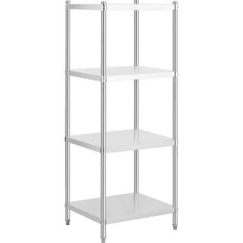 Dílenský regál Regál z ušlechtilé oceli - 70 x 60 x 180 cm - Royal Catering - 200 kg RCER-7060