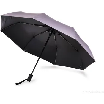 Deštník FC BLACK BADGE | Automatický dvoubarevný deštník | šedý/černý | 8ramenná konstrukce & kompaktní rozměry