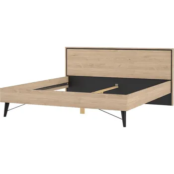 Postel FALCO RAIN, postel 180x200cm, jackson hickory / černá