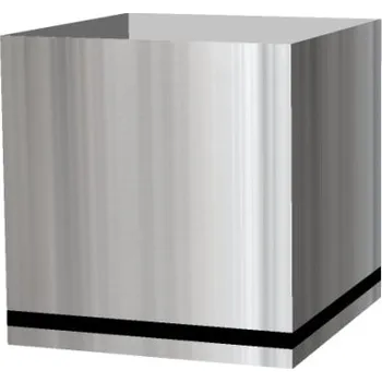 Květináč Superline Trend Plus Block s kolečky V 40 cm / D 38 cm