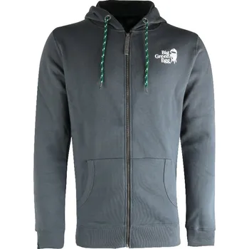 Zahradní gril Big Green Egg BGE - SHOP - Mikina se zipem, tmavě šedá, vel. 2XL